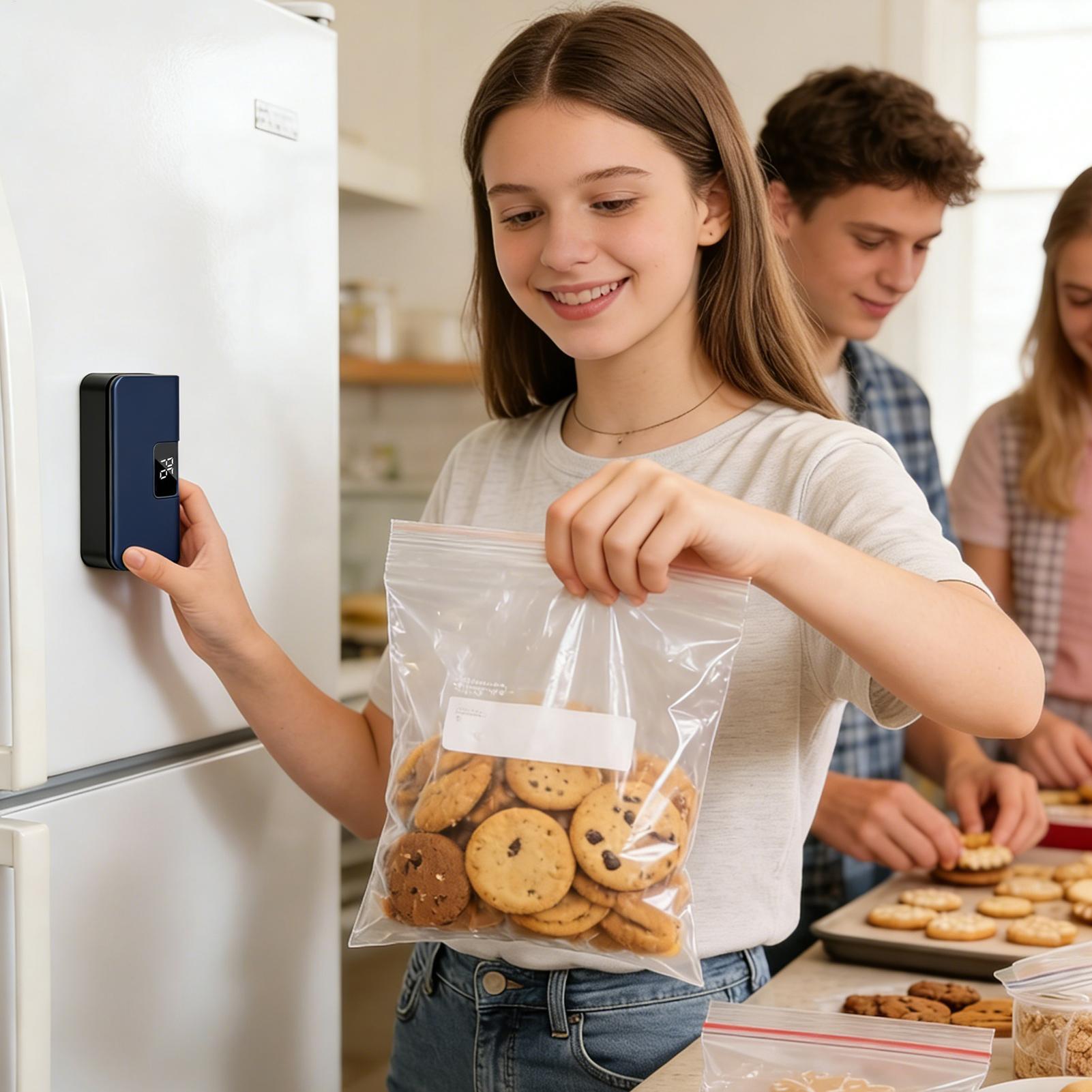 Food Prep Snacks - Mini-scelleuse portable avec écran LED, 6
