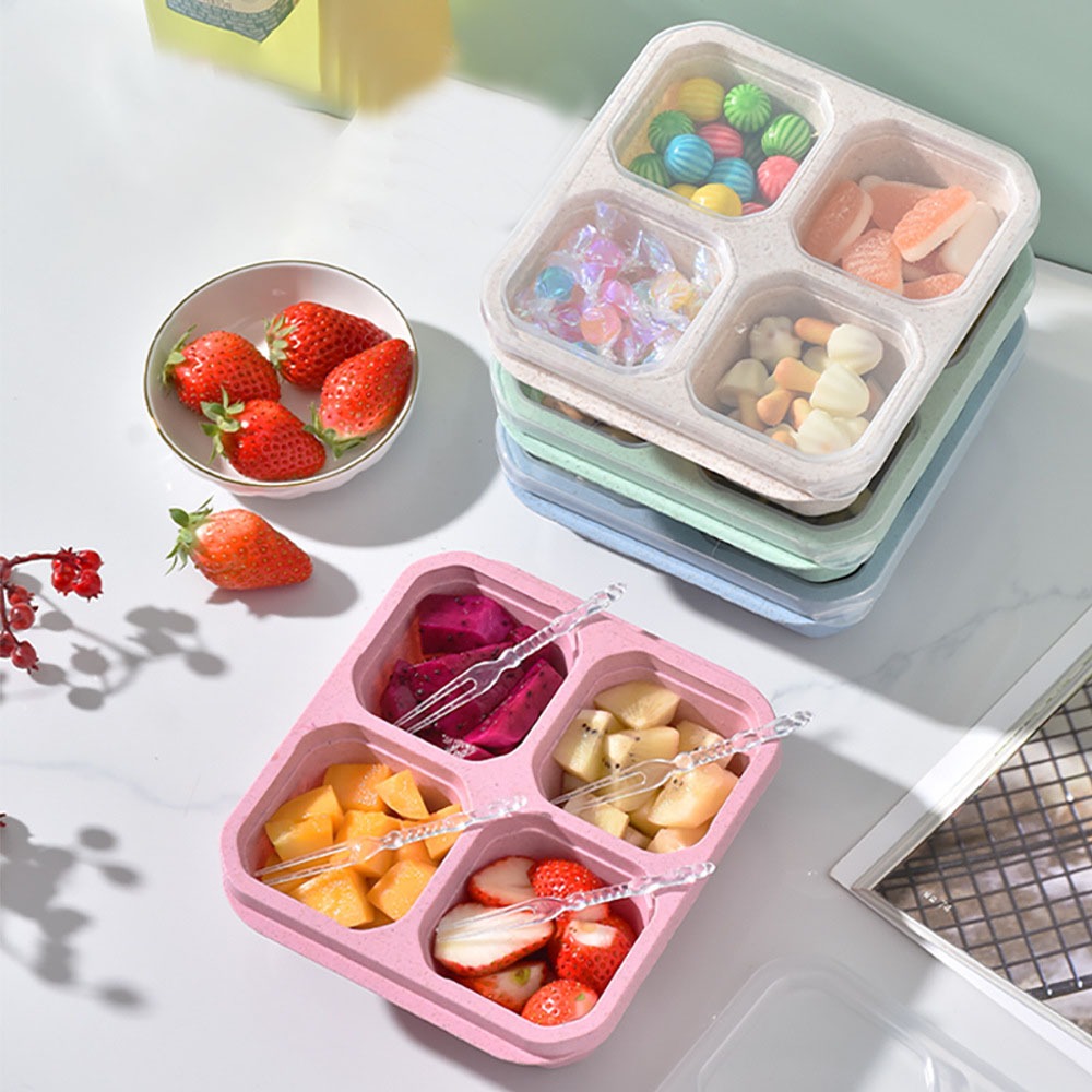 Food Prep Snacks - 1 boîte alimentaire réutilisable en paille
