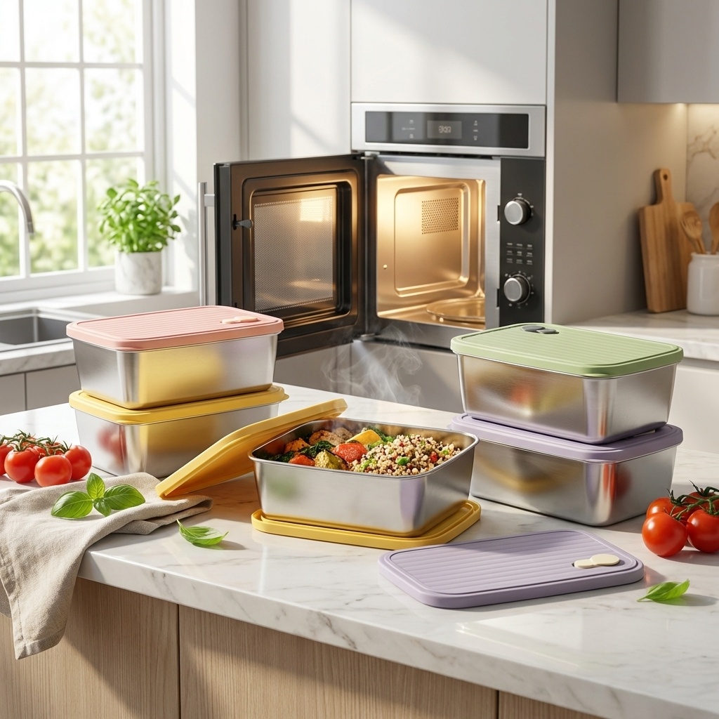 Food Xxl - Boîte alimentaire grande capacité avec couvercle,