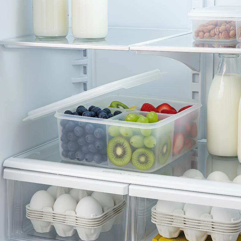 Food Prep Snacks - Boîte de conservation transparente 4-en-1 pour