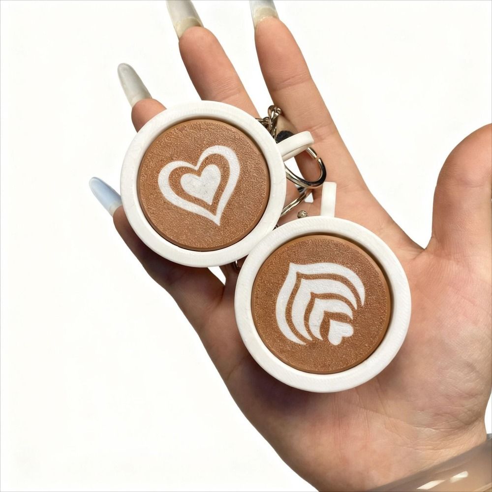 Food Zinc - Porte-clés portable imprimé en 3D, bouton