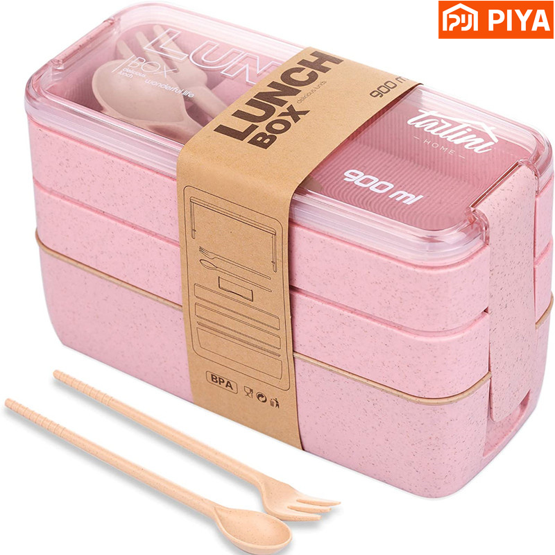 Food Or Snacks - Boîte à bento portable en paille