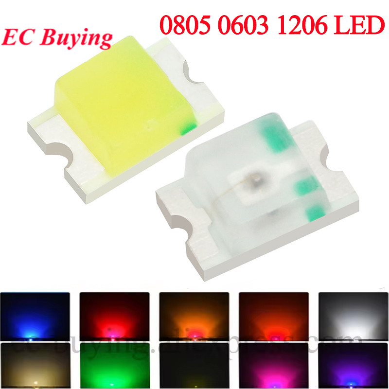 Yellow Food Snacks - 100 pièces 0805 0603 1206 SMD