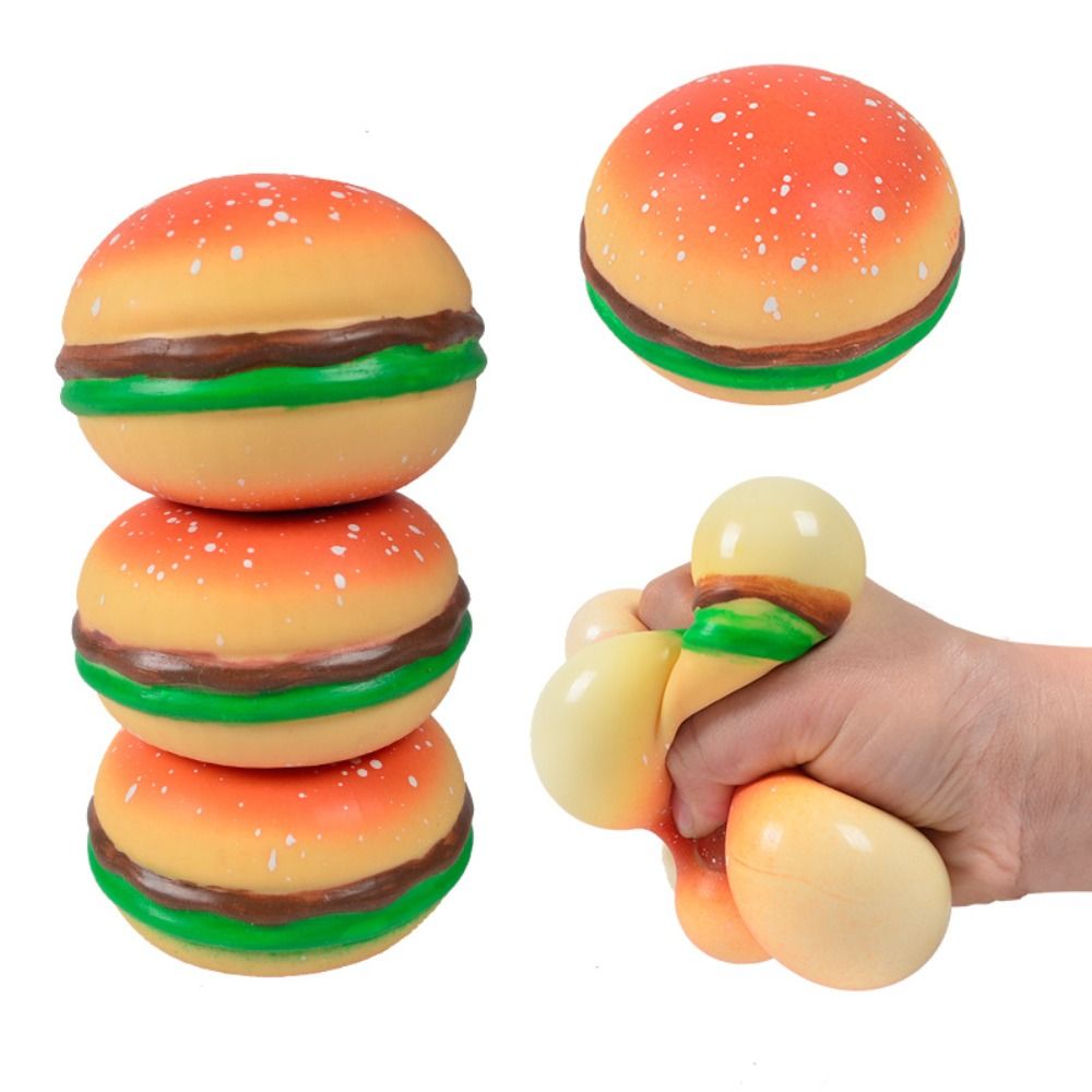 Food Xxl - Jouet Hamburger Moelleux, Jouet Anti-Stress Réaliste