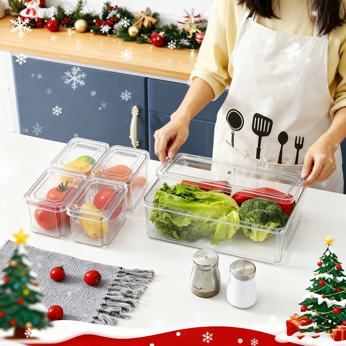 Lot de 7/14 bacs de rangement  - Food Snacks Gifts avis et prix