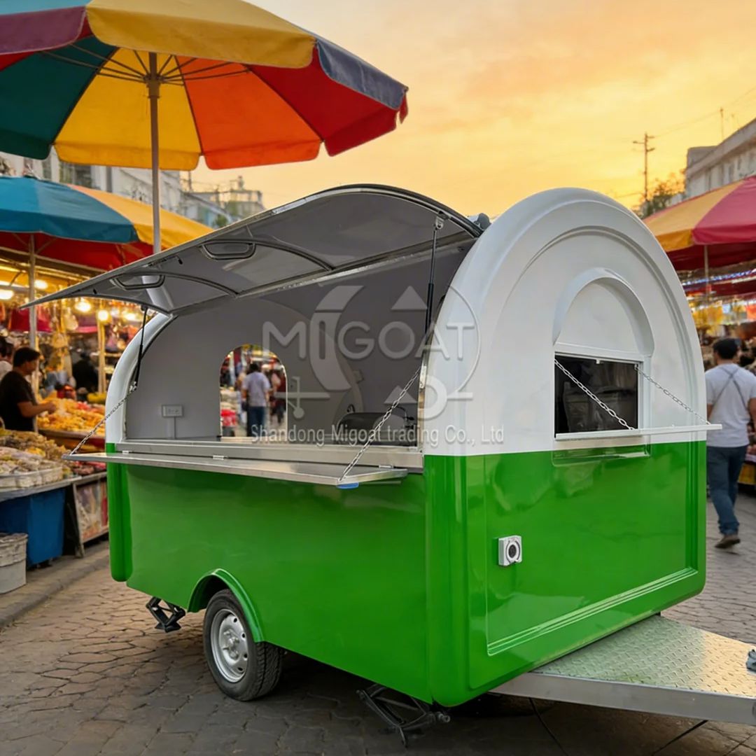 Camion de cuisine mobile vert  - Food Snacks That Are Green avis et prix