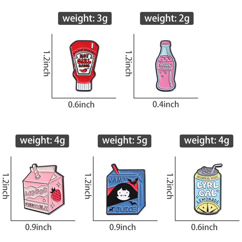 Épingles en émail personnalisé - Food Zinc avis et prix