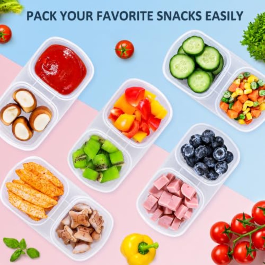 Lot de 5 contenants à collatio - Food Prep Snacks avis et prix