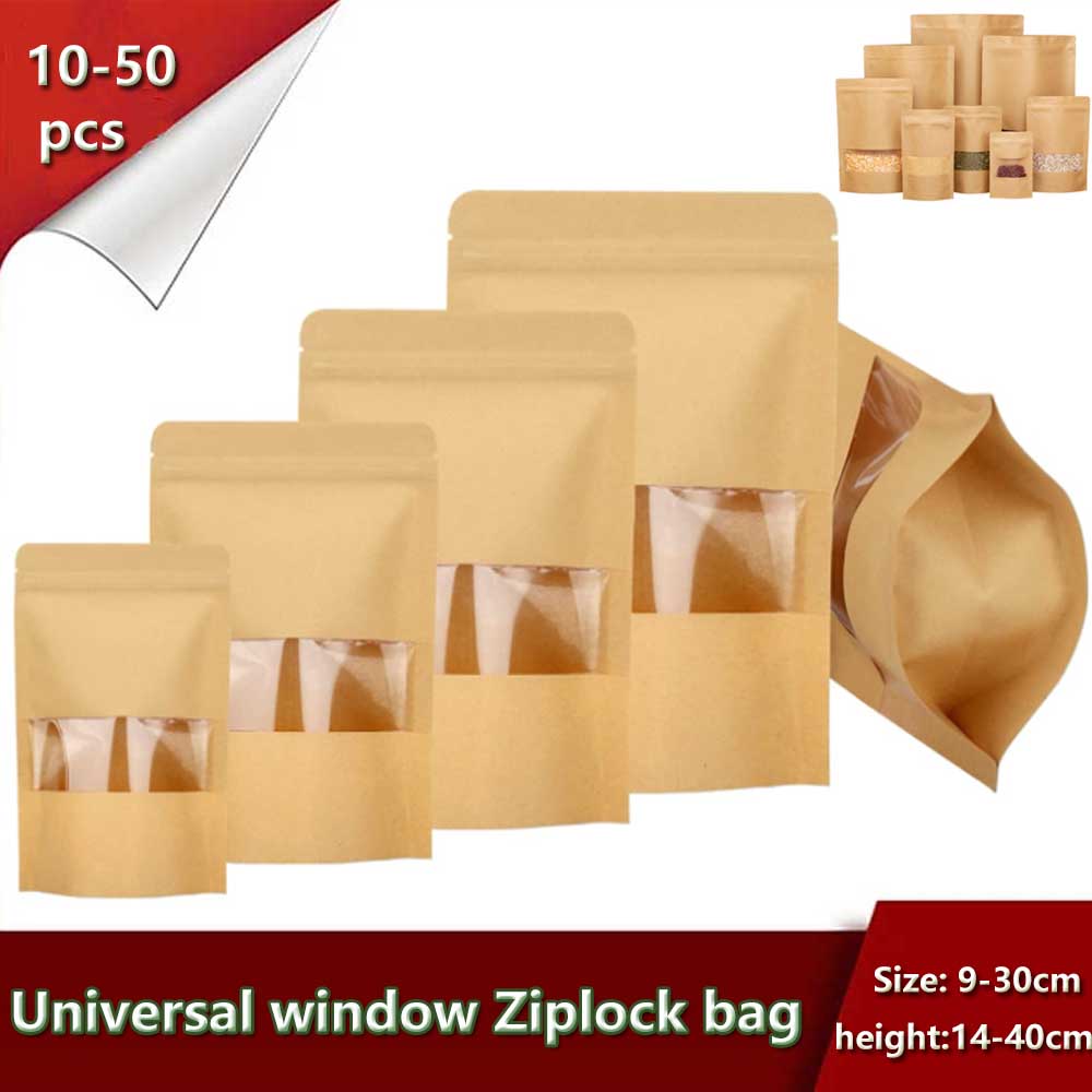 Sacs à Fenêtre en Papier Kraft - Food Or Snacks avis et prix
