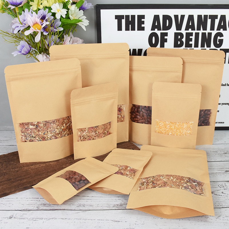 Sacs en papier Kraft à fermetu - Food Snacks Gifts avis et prix