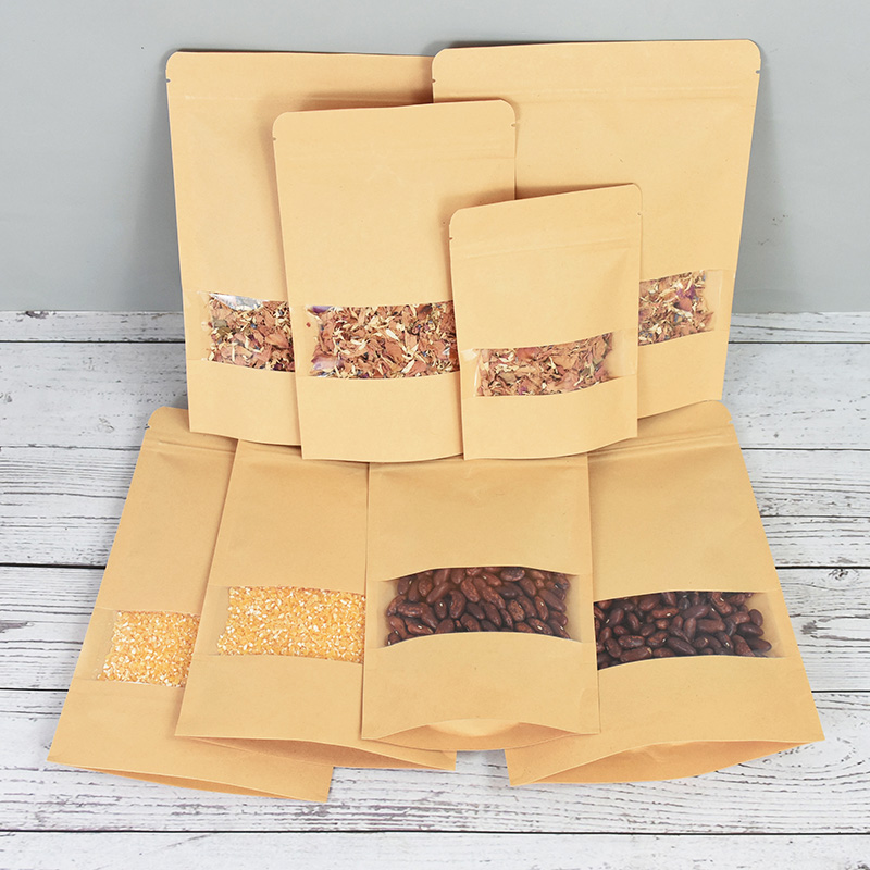 Sacs en papier Kraft à fermetu - Food Snacks Gifts avis et prix